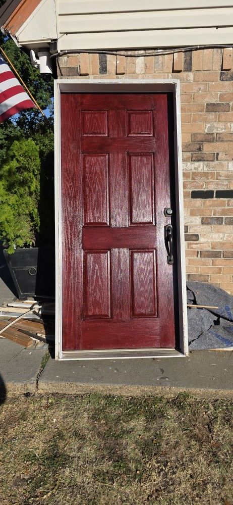 36x80 Front Door , Garage Or Shed Door . Left Swing