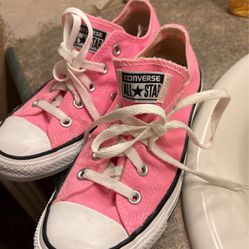 Bubble Gum Pink Converse Size 7 