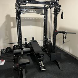 COMMERCIAL SMITH MACHINE/ POWER CAGE/ ADJUSTABLE PULLEY SYSTEM/ GYM EQUIPMENT/ FUNCTIONAL TRAINER/ VESTA FITNESS/ FREE DELIVERY 🚚 