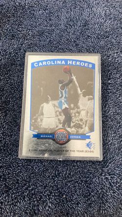 Michael Jordan SP Carolina Heroes Basketball Card