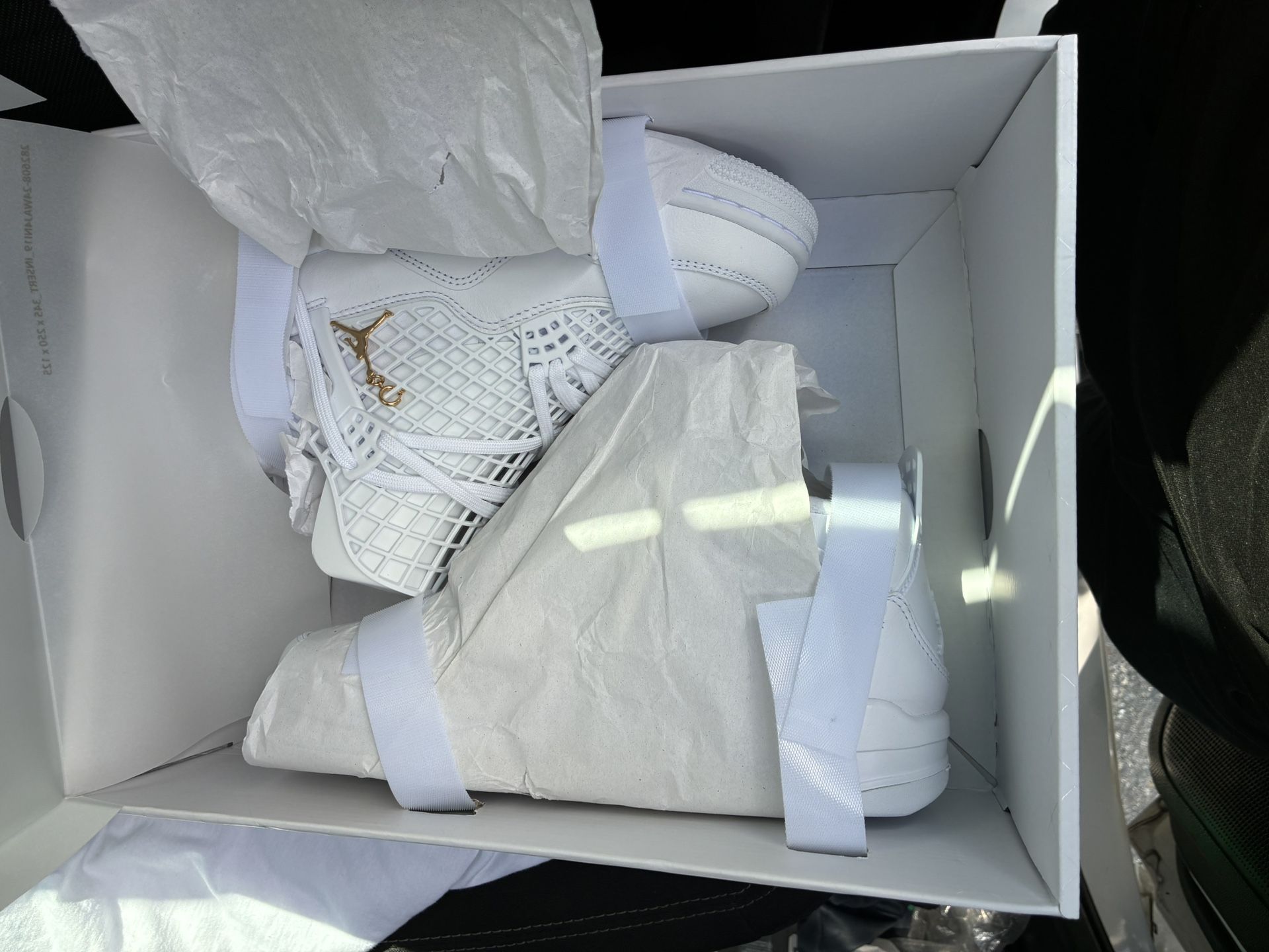 New Air Jordan 4 Retro Net White, Size 8 And 9