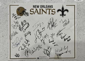 Various New Orleans Saints Autographs SEE DESCRIPTION 