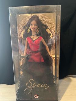 Spain pink label Barbie