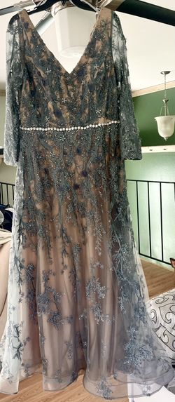 Andrea & Leo Couture Grayish Blue Women Dress (14)