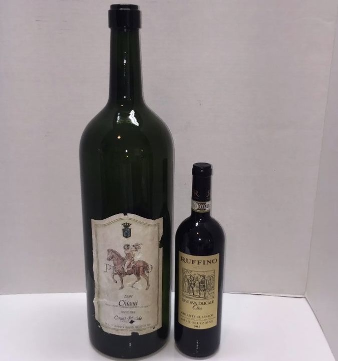 LARGE Empty Wine Bottle From Italy