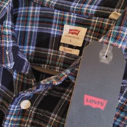 Levi's Men's Classic Relaxed Fit Flannel Shirt - Large