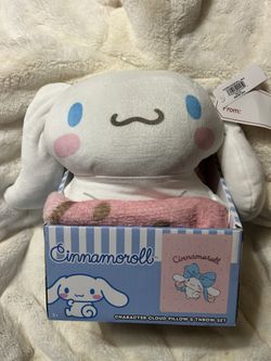 Cinnamoroll Character Cloud Pillow and Throw Set
