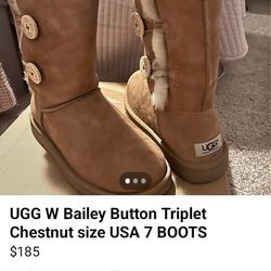 UGGs Boots Bailey Triple Button 