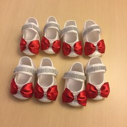 100% cotton shoes handmade for baby girls 0-3 months