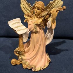 Vintage Angel Playing A Violin 9.5” Made in Italy #5631