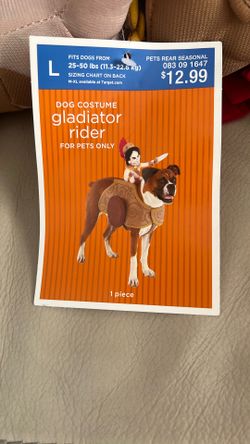 Dog Costume Gladiator Rider Halloween 