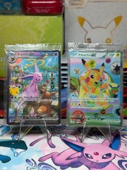30th Celebration Day UPC Espeon Ex & Pikachu Ex Promos
