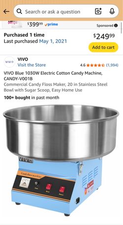 🍭 VIVO Commercial Cotton Candy Machine – Gently Used