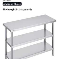 18x48 Inch Stainless Steel Table 