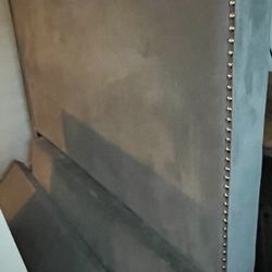 Two Twin Grey Tufted Beds $100