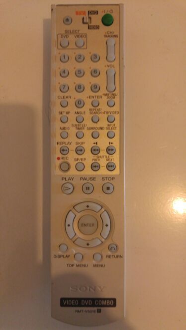 Sony RMT-V501E VIDEO DVD COMBO REMOTE