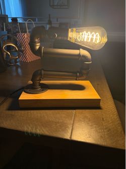 Industrial desk lamp