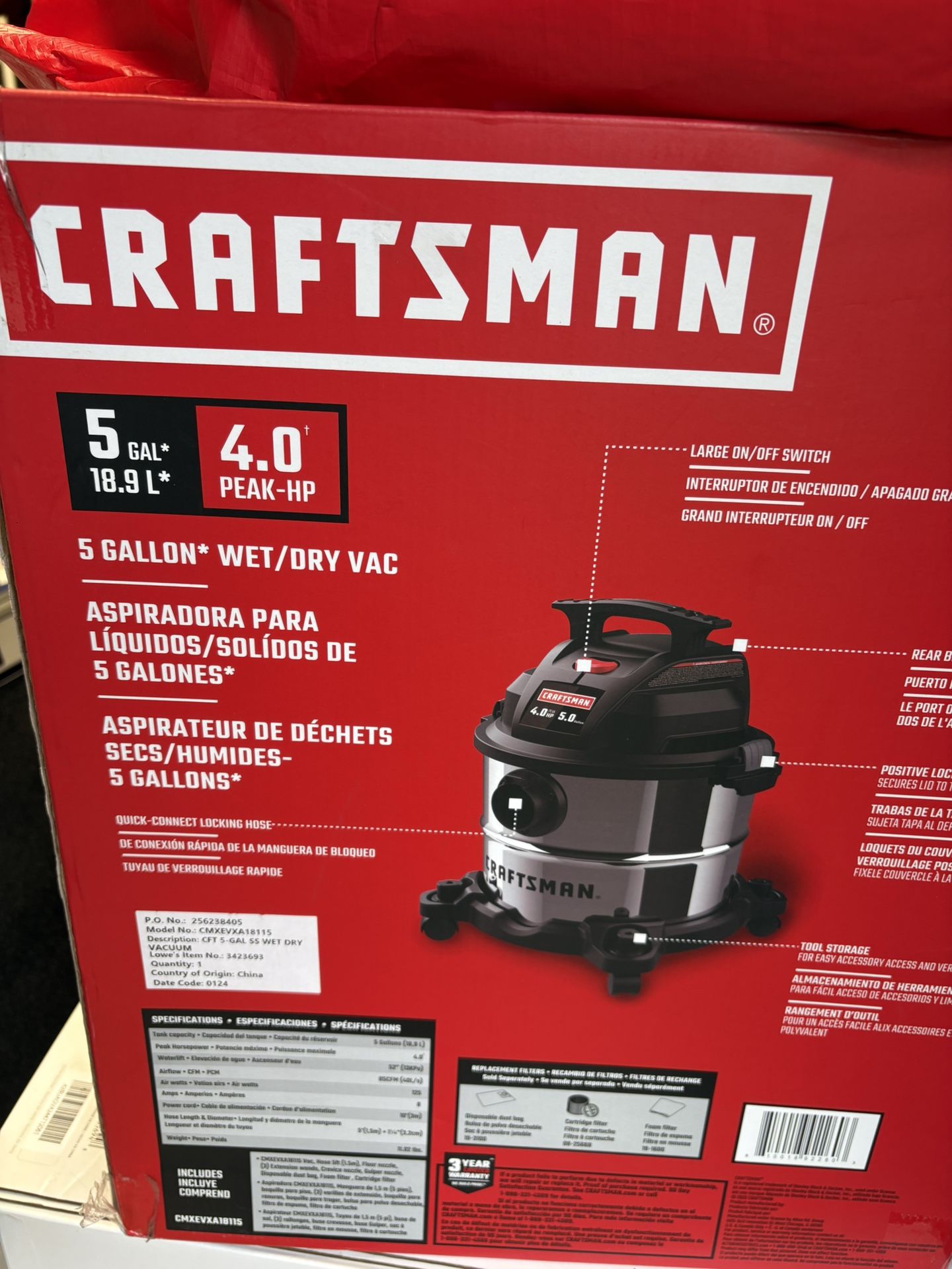 Craftsman Vacuum Wet N Dry 5 Gallon