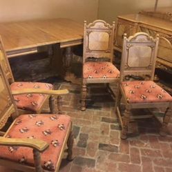 Oak Dining Set & Buffet