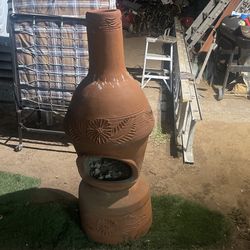 Sol-y-Yo Chimenea Mexicaanse Tuinhaard - Terracotta - Geel - 105