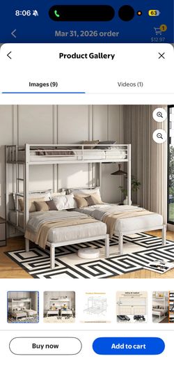 Kids triple bunk bed