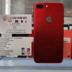 Unlocked Red iPhone 7 Plus 128gb