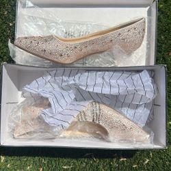 Alex Marie Rose Gold Low Heels 