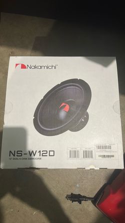 Nakamichi 12” dual 4-ohm subwoofer