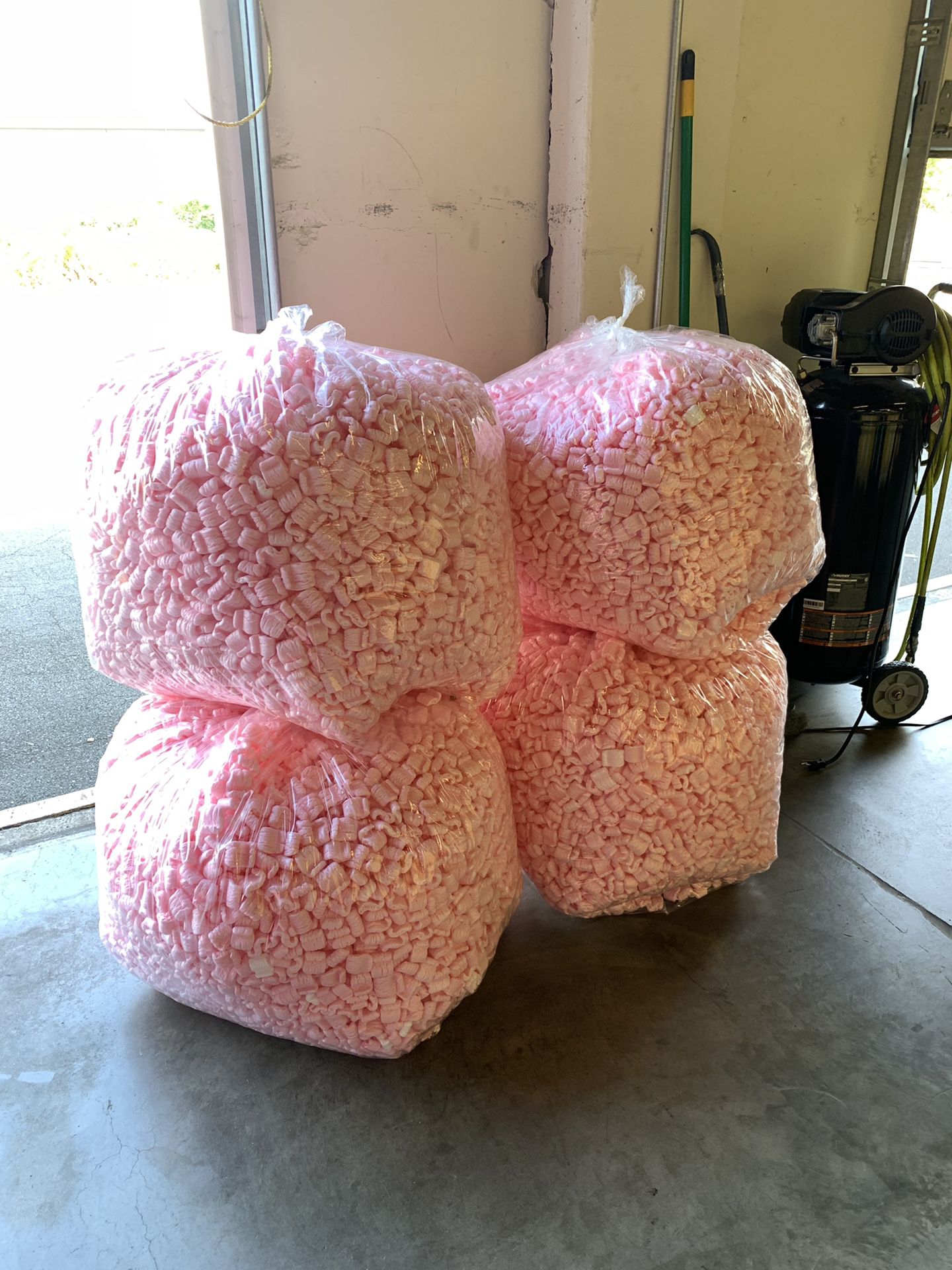 4x Large Bag of Shipping Supply Peanut Pink. Today Only Sale
