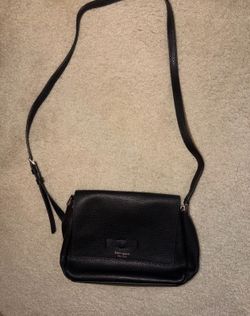 Kate Spade- Pebbled Leather Crossbody Bag Black