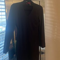 Black Dress Neck Cut Out 