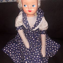 VINTAGE '50's POLISH "MASK FACE" DOLL.