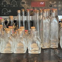 Assorted Glass Favor Jars