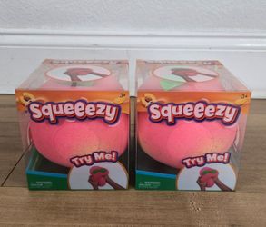 Authentic Squeeezy Peach. 
Also have duck, banana, and carrot available.