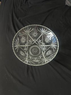 Anchor Hocking Prescut Clear Punch Bowl 6274