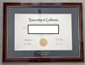Various Size Mint Mahogany Diploma Frames