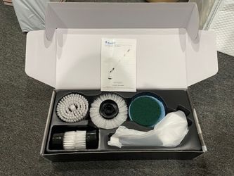 Keimi Electric Spin Scrubber Mop Cordless Voice Prompt Shower Cleaning with 8 Replaceable Brush Heads, 3 Adjustable Speeds - Bathroom , kitchen