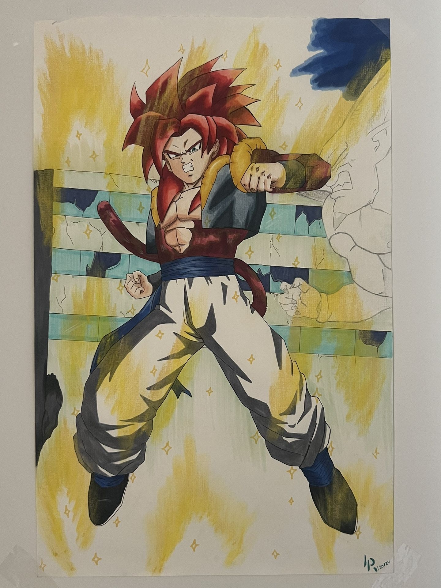 Dragon Ball Gogeta Super Saiyan 4 Art