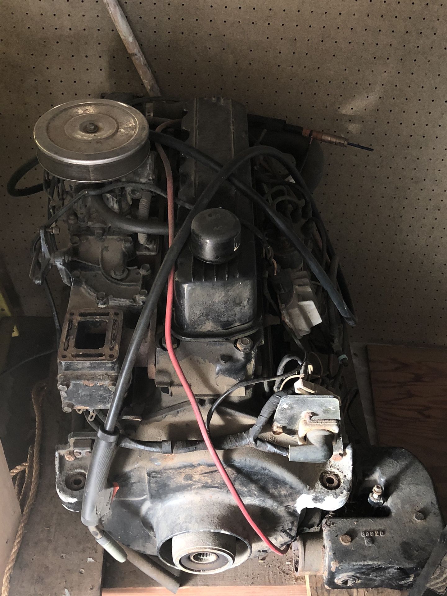 120hp boat engine with other parts taking first reasonable offer condition unknown.
