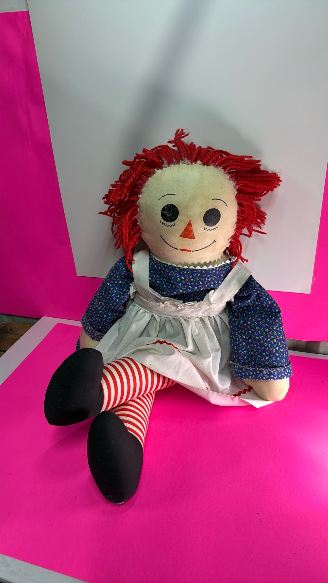 Vintage raggedy and doll