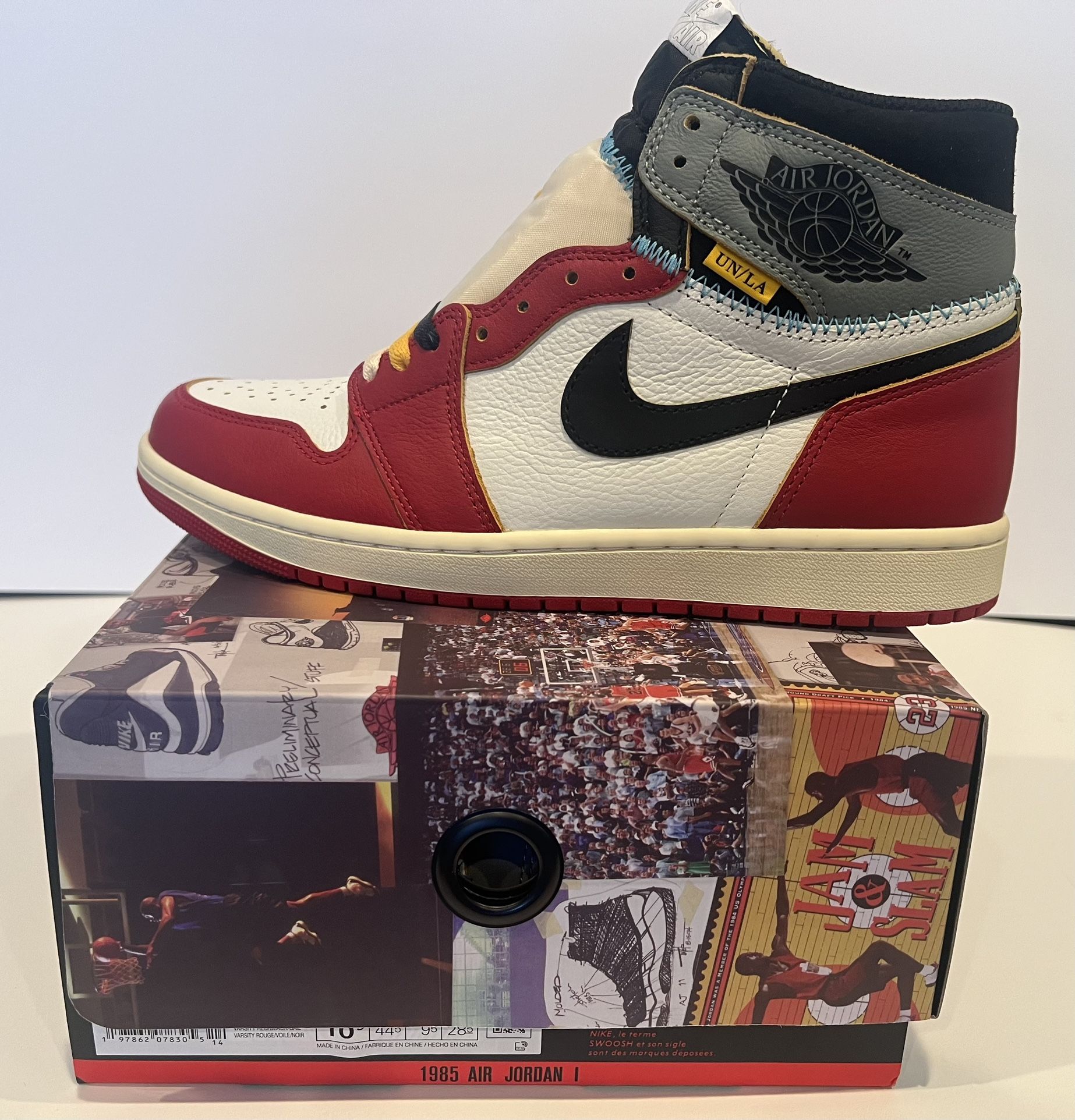 Jordan 1 Retro High OG SP Union LA Chicago Shadow Size 12