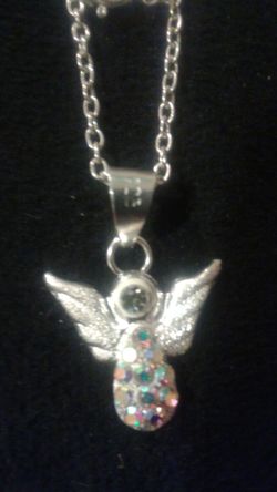 925 silver pendant and chain 10 inches long
