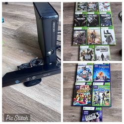 Xbox 360 Bundle with Kinect and Remotes - Great Condition