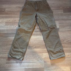 Carhartt Isolated Straight Washed Duck Lined Dungaree’s 