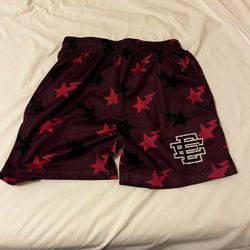 Purple Bape Eric Emanuel Shorts 