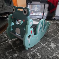 Frog Theme Rocking Horse Slide