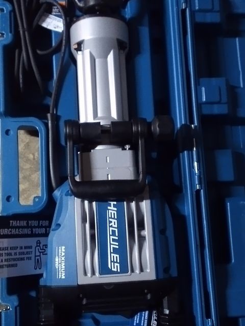 15 Amp 42 LB Good Morning 1/8 Of An Inch Hex Lower Wall Breaker Hammer With Maximum Vibration Control Hercules Brand