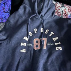 Blue Demin Color Aeropostale Hoodie