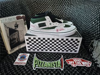 SIGNED 1-of-100 Pizzanista x Vans Half Cab size 10.5  LIMITED RELEASE with Book