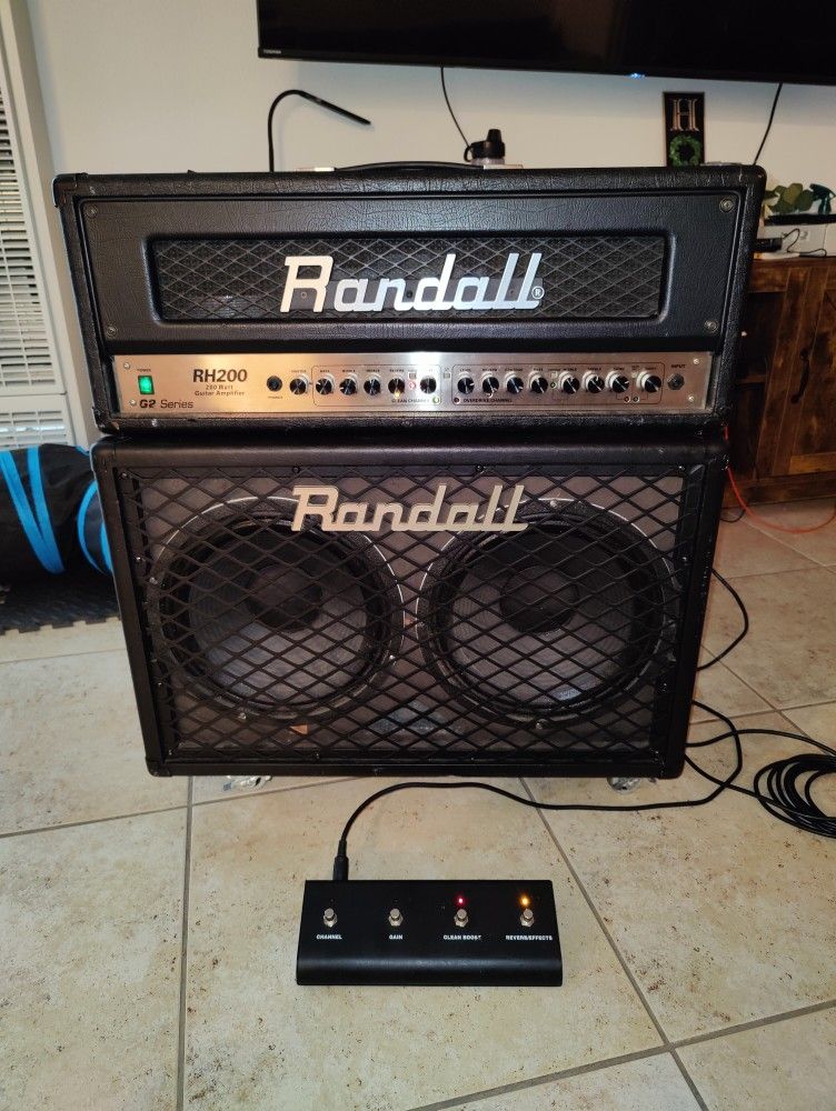 Randall RH200 G2 Series Guitar Amp And Randall RG212 Cab